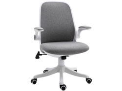 Silla De Oficina Reclinable Gris Con Reposabrazos Elevables.