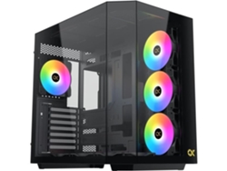 Xigmatek Cubi II Cubo E ATX Caja de PC de Vidrio Templado ARGB Negro
