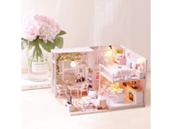 Encantador Kit De Casa De Muñecas Miniatura De Madera Con Luces Led Para Niños Y Adultos: ¡divertido Proyecto De Bricolaje!