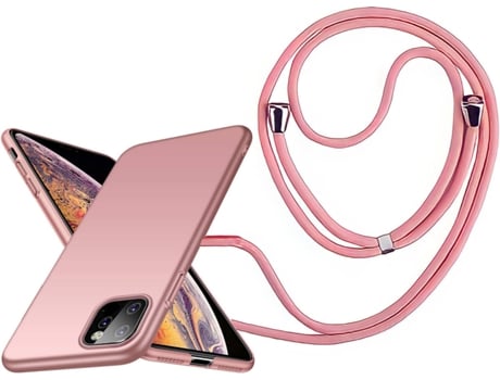 Funda Iphone 11 Turtleshell Rígida con Collar Rosa