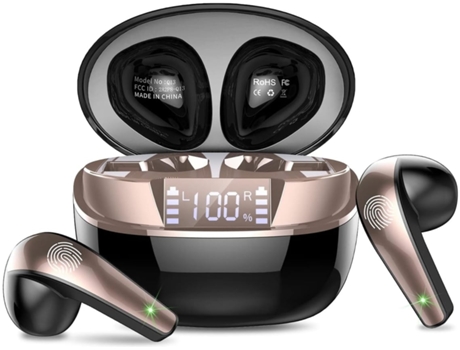 Auriculares Bluetooth Auriculares Intrauditivos Inalámbricos Bluetooth 5.3 con 4 Micrófonos Auriculares Inalámbricos 2024 Enc Auriculares
