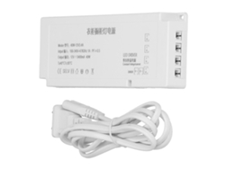 Controlador de potencia LED de 6 puertos 2026dz-6, 40 W, 12 V, 3,3 A, 100-240 V, para gabinetes y armarios.