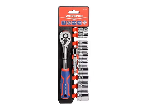 Juego de llaves de vaso WORKPRO 3/8" 12 Piezas