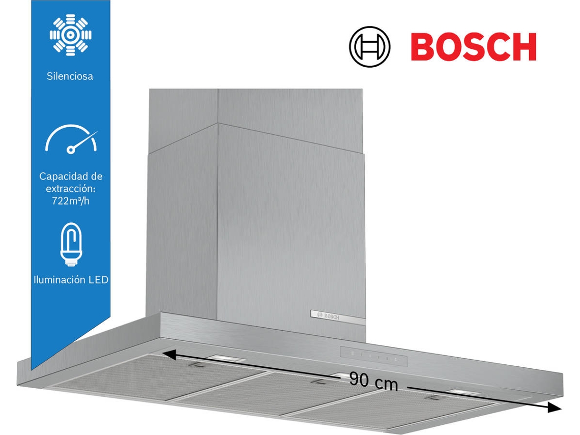 Campana BOSCH DWB97CM50 (440 m3/h - 89.8 cm - Inox)