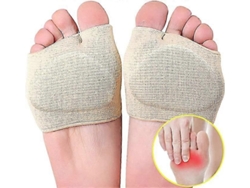 Almofadas metatarsais macias e confortáveis para aliviar dores nos pés, 2 pares para mulheres e homens, tamanho XL Cor Da Pele