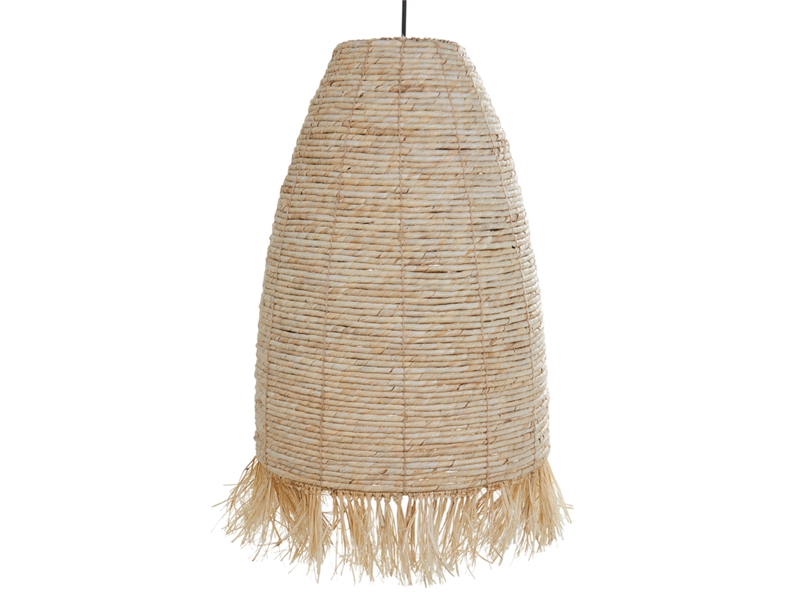 Lámpara de techo BELIANI Tutong de Hoja de maíz Natural 40x40x156