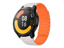 Pulsera magnética de silicona de 22 mm con diseño en forma de I.