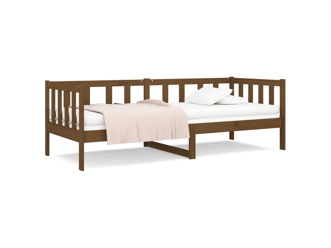 Maison Exclusive - Sofá Cama Sin Colchón Madera Maciza Pino Marrón Miel 80x200 Cm