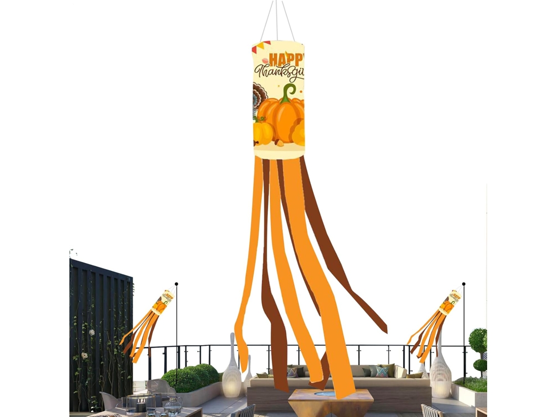 Manga De Viento - Decoración Exterior Con Temática De Cosecha, Bandera Festiva Estilo Granja, Luz De Jardín De