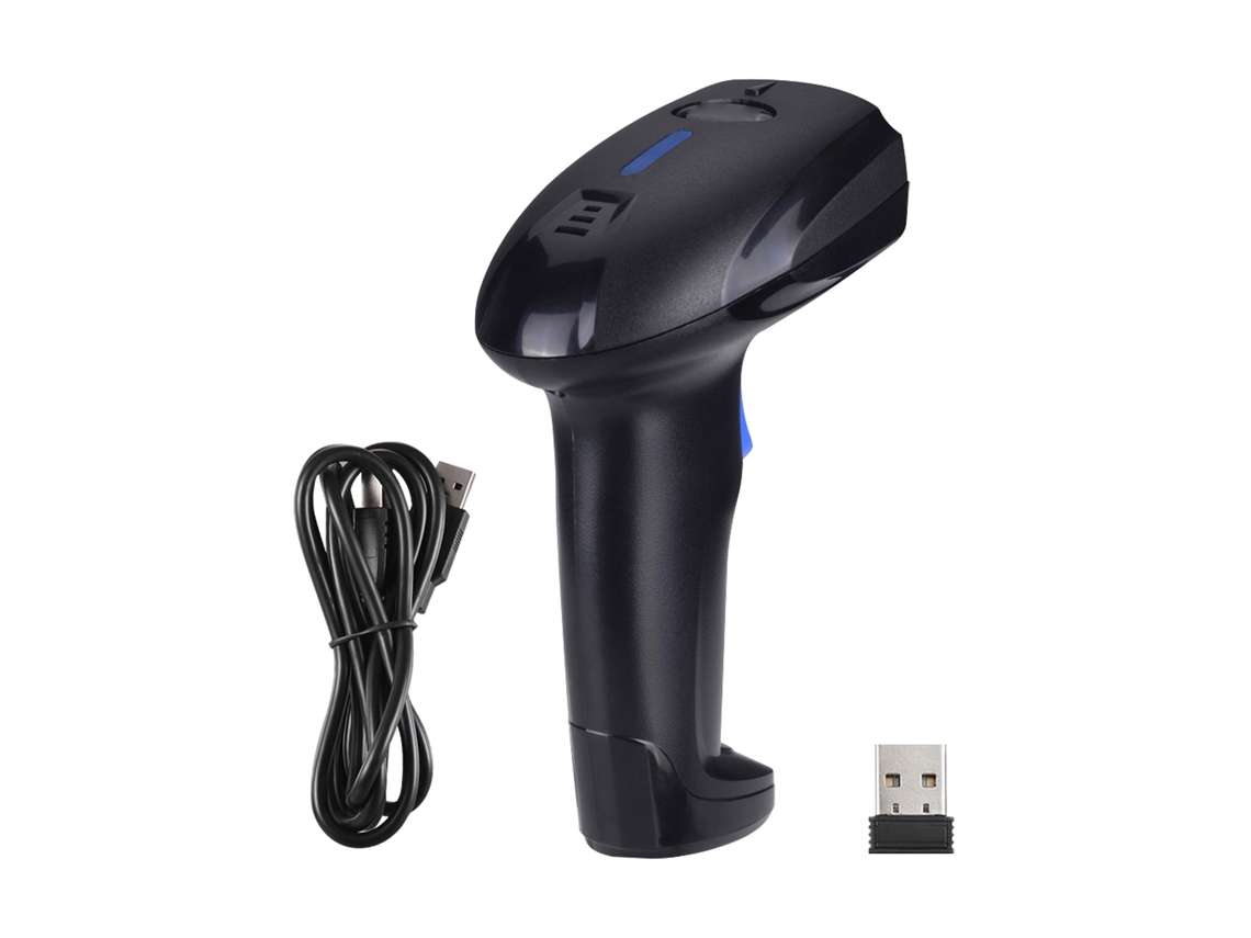 Escáner De Código De Barras 1d Portátil 2 En 1 Inalámbrico 2.4g Y Con Cable Usb Con Batería Recargable Para Computadora Portátil