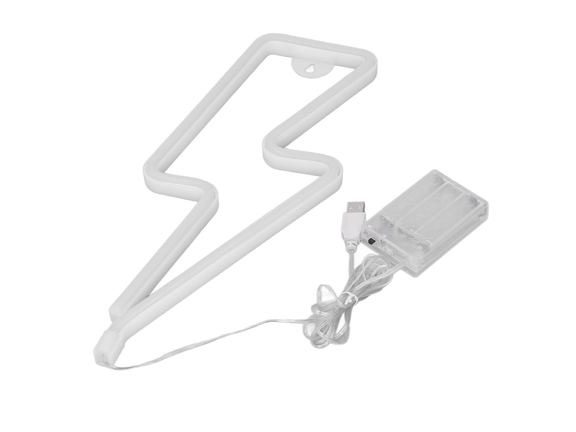 Rebe-luz De Neón Led Para Decoración De Pared Y Habitación Luz Cálida Con Usb Y Batería Lámpara Decorativa Nocturna