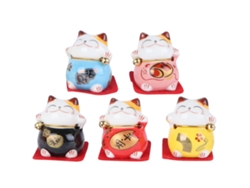 Gato De La Suerte, Riqueza, Coche Japonés, Fortuna, Estatuas Chinas, Figuras Fengshui, Bienvenida, Suerte, Neko Maneki