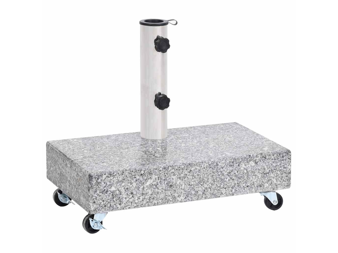 Maison Exclusive - Base De Sombrilla Granito Gris Claro 45x25x8,3 Cm