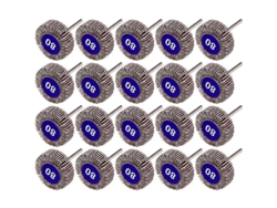 20 Discos De Rueda De Lija 80 Grit Para Herramientas Rotativas Dremel De Arena Abrasiva 100