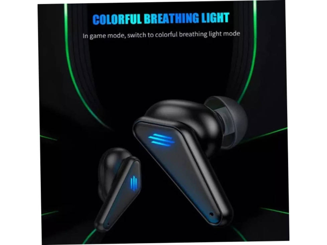 Auriculares Bluetooth True Wireless para juegos Micrófono incorporado de  latencia ultrabaja para PC Gamers móviles Negro