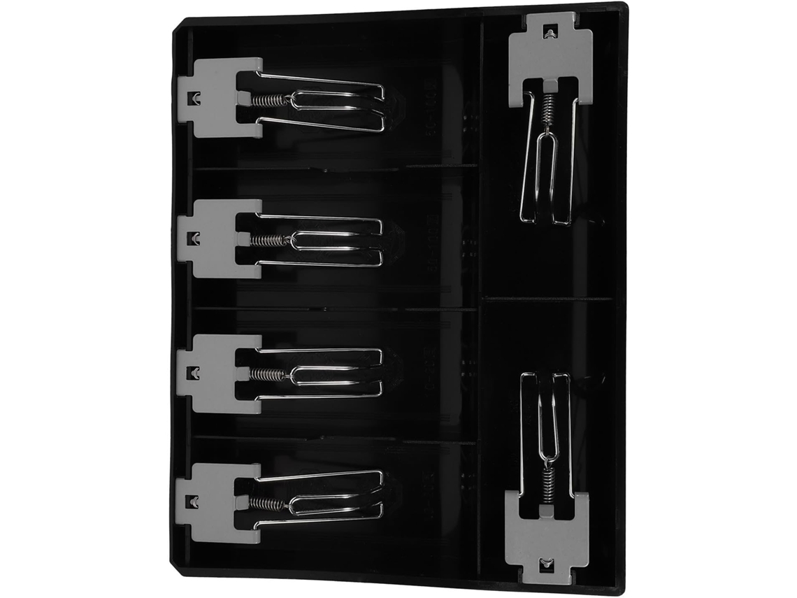 Besportble Bandeja De Efectivo Healeved Con Clip Metálico Y Limpiar 31.90 X 25.60 X 4.80 Cm Pulgadas -mater...