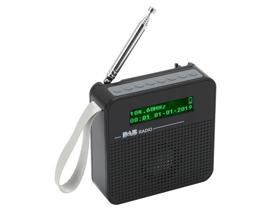 Radio HURRISE Radio Fm Digital Reproductor de Radio Portátil con Pantalla a Color Radio Recargable para Casa Videocassette