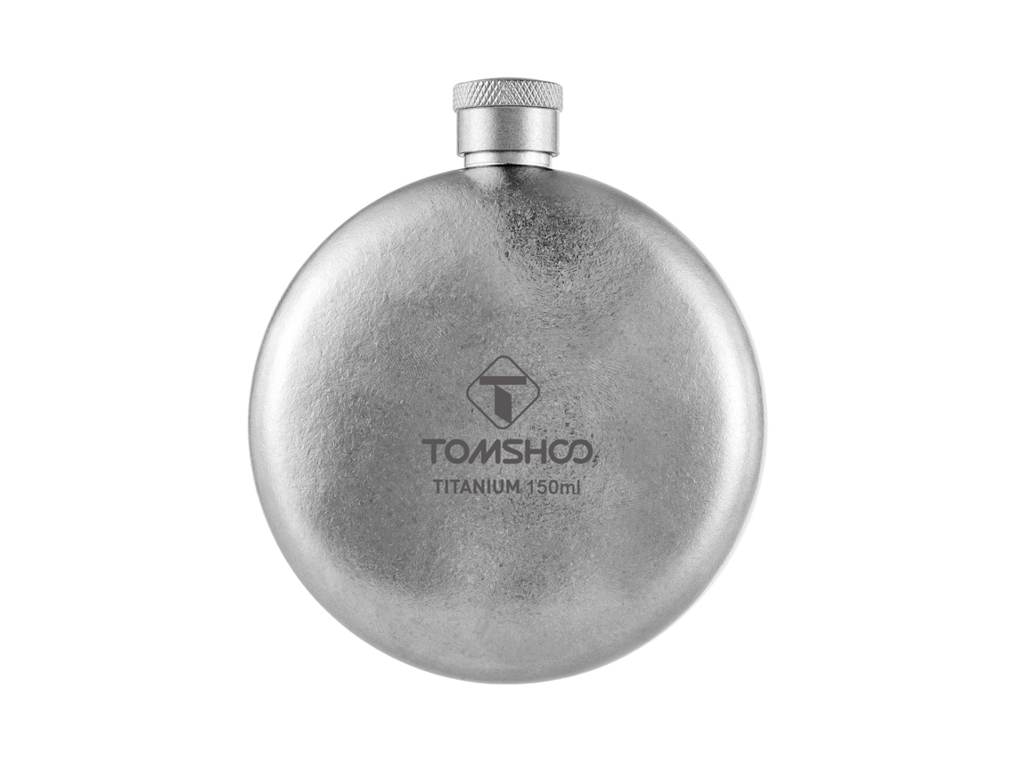 Botella De Whisky De Titanio De 150 Ml Para Hombre, Botella De Vino Ligera Para Acampar Con Diseño Elegante Y Hermético.