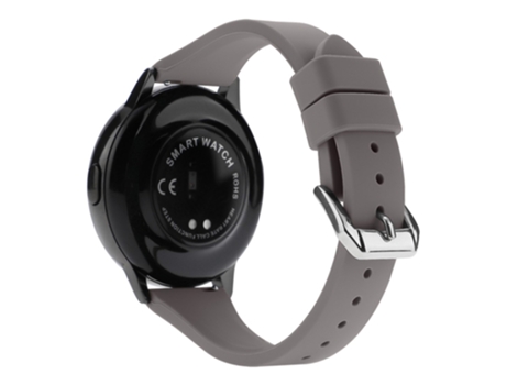 Correa de Silicona 20mm ajustable para Samsung Galaxy Watch 5 Pro 45mm/Huami Amazfit Bip 3 Pro - gris oscuro