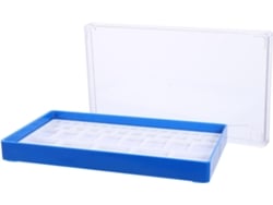 Bandeja Organizadora Azul Para Peças De Relógio, Recipiente Pequeno De Plástico.