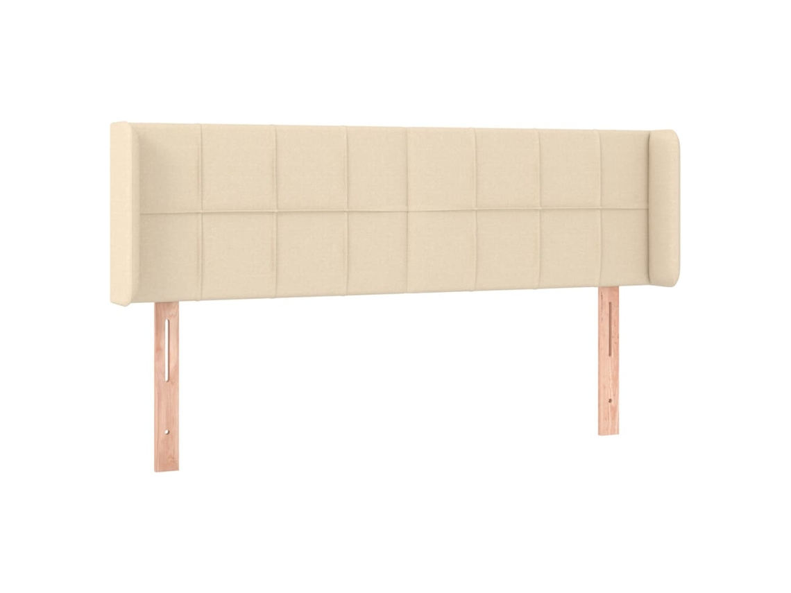 Maison Exclusive - Cabecero De Tela Color Crema 147x16x78/88 Cm