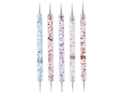5pcs Bolígrafo Para Puntos De Uñas Herramienta Portátil Diy Arte De Uñas Herramienta De Manicura Para Salón En Casa