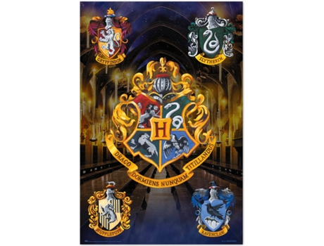 Poster Harry Potter Casas de Hogwarts