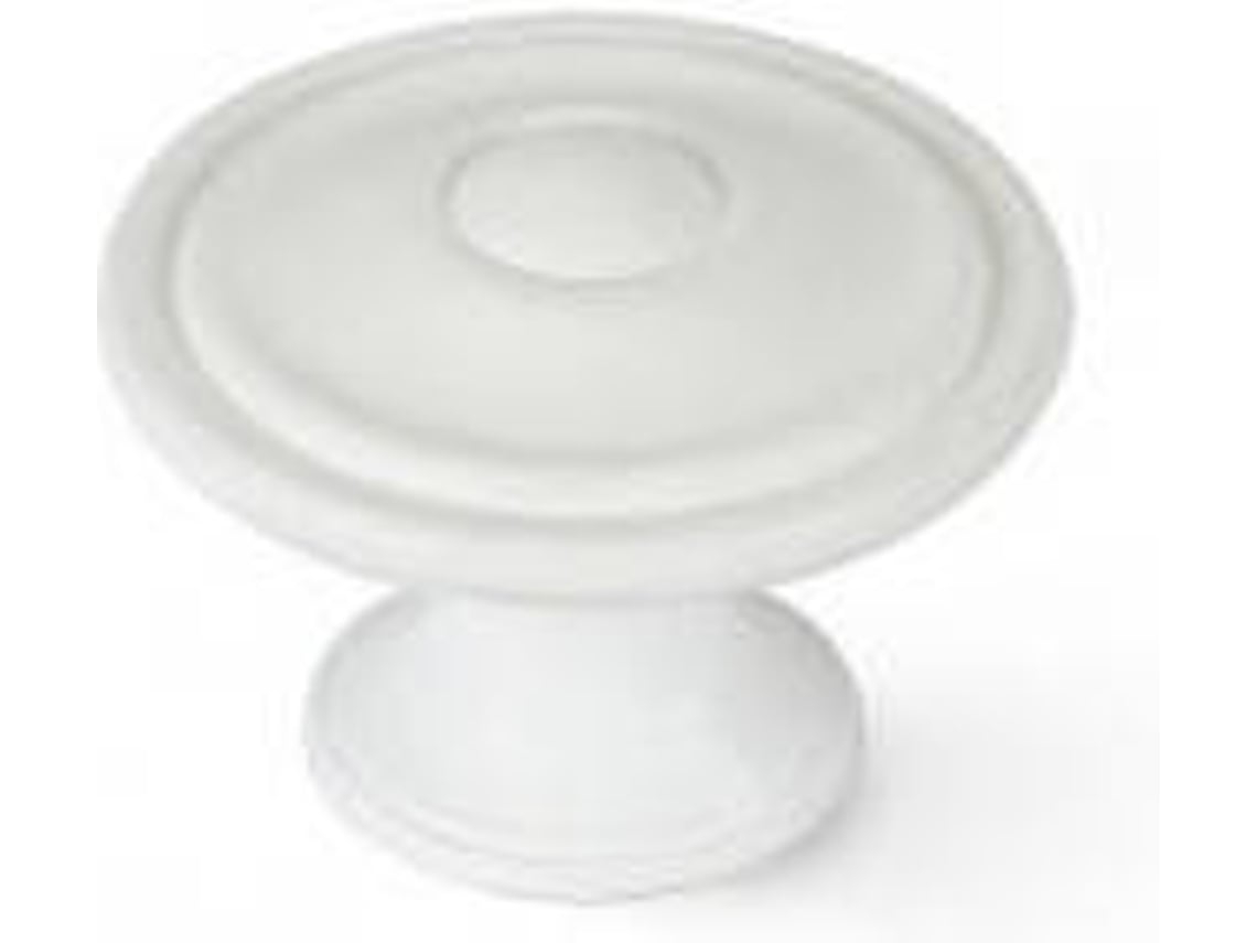 Blister Con 4 Pomos Redondos para Mueble Fabricado En Zamak Acabado Blanco Poro Mod.3110 REI