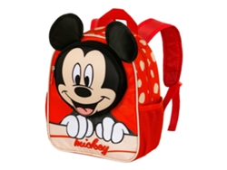 Mickey Mouse Bobblehead Mochila Pocket, Rojo