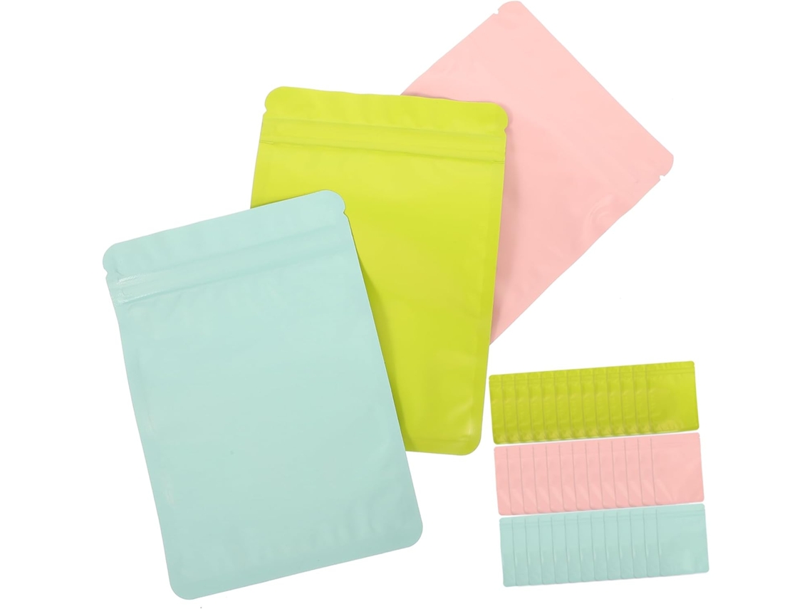 Juego de 150 tapas de plástico reutilizables para alimentos, dulces y snacks. Fáciles de enroscar. Gokoco
