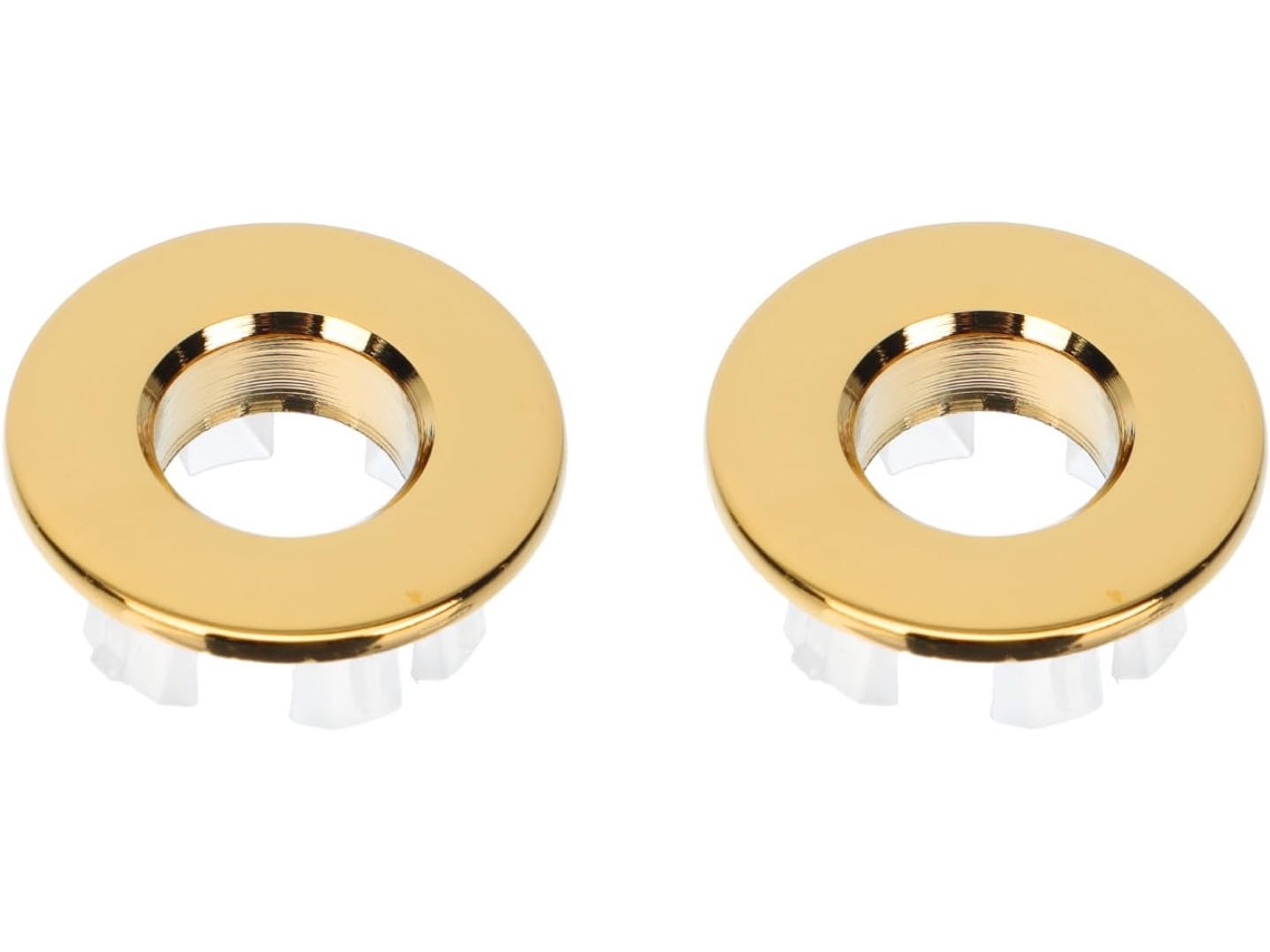 Juego de 2 anillos antidesbordamiento de cobre, cubierta decorativa antiburbujas para fregadero de baño y cocina - Accesorios prácticos
