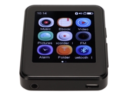 Reproductor MP3 Bluetooth Yizhood Mp08 con pantalla táctil de 2,5 pulgadas y tarjeta TF de 4 GB (negro)