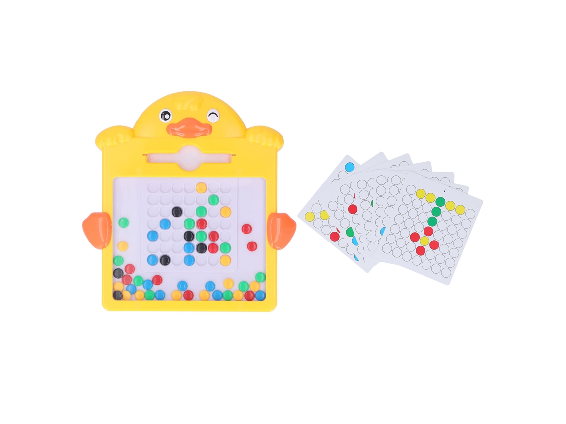 Dan26-pizarra Magnética Para Niños Con Lápiz Y Perlas Coloridas Tablero Doodle Educativo