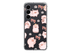 Funda Silicona Antigolpes Para Samsung Galaxy S25 Fe 5g Diseño Cerdos Dibujos