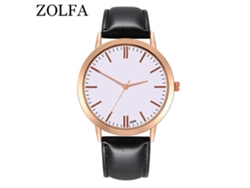 Reloj De Pulsera De Cuarzo Para Mujer, Estilo Estudiante, Esfera Redonda, Color Negro A La Moda.