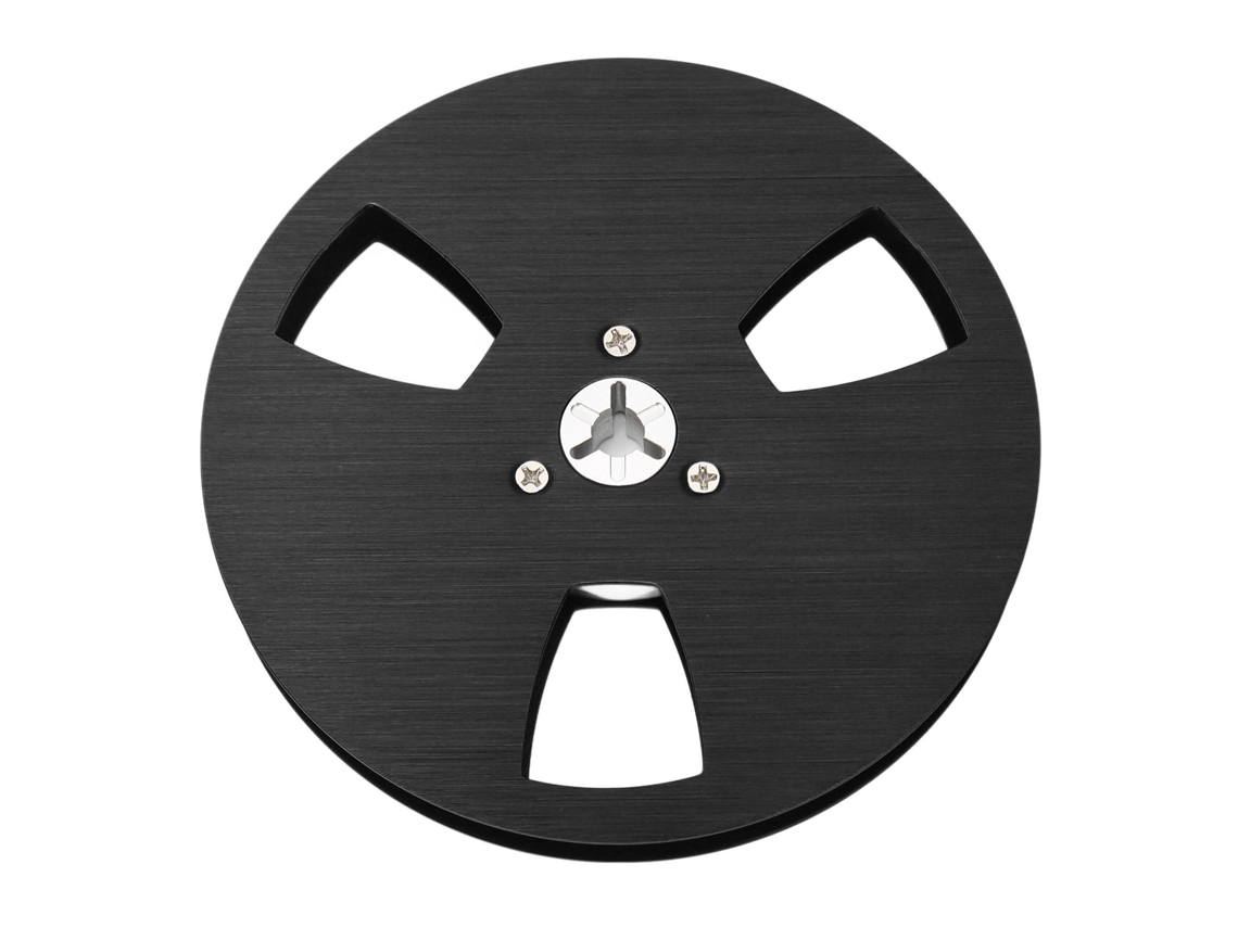 Carrete De Cinta Vacío De 1/4 De Pulgada Y 5 Pulgadas Con 3 Agujeros, De Hojalata Universal Para Máquina De Grabado, Color Negro.