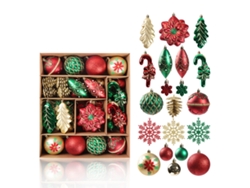 Juego de adornos para árbol de Navidad, bolas decorativas colgantes NEVEANCE