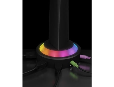 Soporte ICY BOX gaming 32 8kg usb 3.0 media hub rgb ib-msg303bl-t