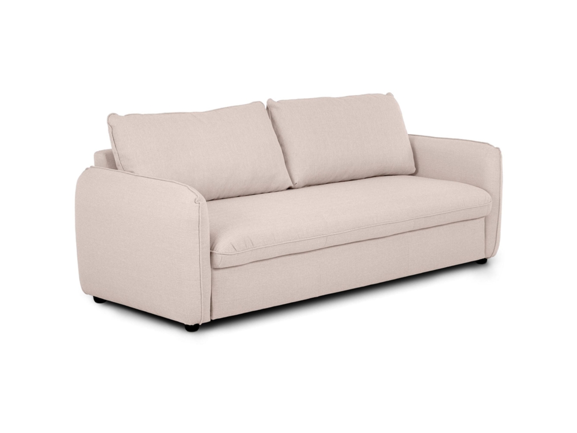 Sofá Cama 3 Plazas BUDWING Chloé Beige c/ apertura fácil (225 x 140 x 91 cm)
