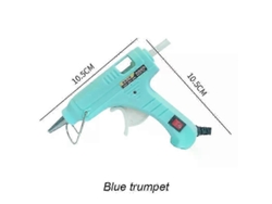 Pistola de pegamento caliente transparente, minipistola eléctrica doméstica, herramienta de reparación con barra especial. Nostalgia88