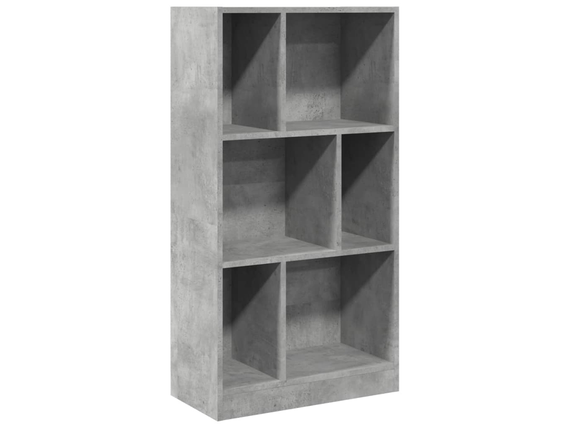 Maison Exclusive - Estantería Madera De Ingeniería Gris Hormigón 57x28,5x107,5 Cm