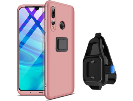 Funda Huawei P smart+ 2019 Slim Armor 360º con Soporte para la Cintura Rosa