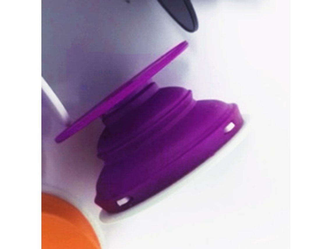 Soporte De Airebag De 360° Rotación Libre Retráctil Universal Morado Para Teléfonos Móviles En Coche