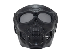 Gafas De Moto Con Máscara De Calavera Y Correa Ajustable Para Ciclismo Todoterreno, Lentes Grises/negras.