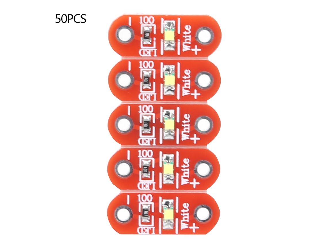 Kit De 50 Leds Blancos Lilypad Smd Arduino Para Módulo Portátil De 3~5v