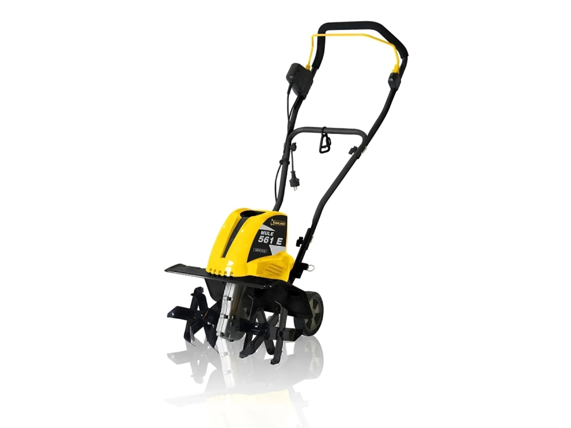GARLAND MULE 561E-V20 Motoazada eléctrica Motor de 1,5 kW y 12 kg de peso. 6 Grupos de fresa de 22 cm cada uno, ancho de trabajo 40 cm.