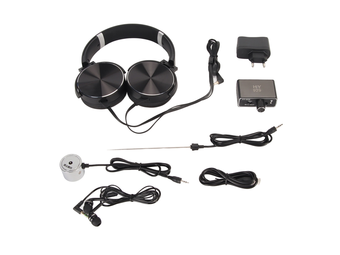 Detector De Fugas De Tuberías De Agua, Monitor Y Tester De Alta Sensibilidad Con Auriculares, Enchufe Eu