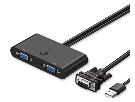 Adaptador Switch Vga 2 Entradas 1 Salida 1080P Full Hd HDMI1218-Y21 Negro