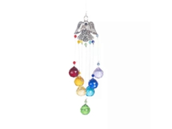 Bolas de cristal con forma de prisma para colgar en la ventana, creando arcoíris para los chakras angelicales.