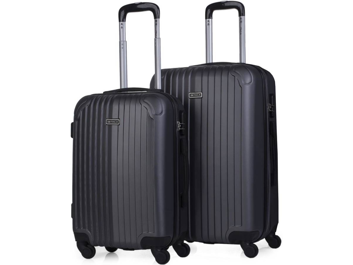 Juego Maletas de Viaje 4 Ruedas Trolley. ABS. Duras Rígidas Resistentes y Ligeras. Buena Calidad y Diseño. 2 Tamaños: Pequeña Cabina y Mediana Extensible. 
